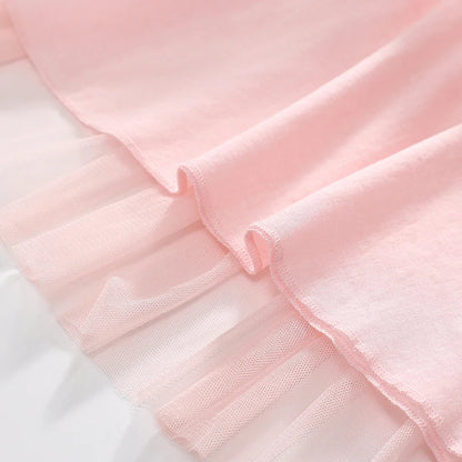 Little maven Kids Clothes Children's Clothing 2025 Autumn Cotton Baby Girls Cartoon Ballet Dancer Long Sleeves Dresses 2-7 year Good Vibrations