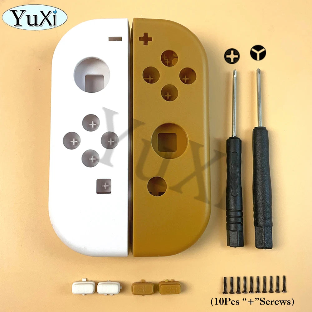 1Set Front Back Middle Frame Shell Housing Case Plastic Cover LR SL SR Buttons For Nintend Switch NS NXJoy-Con Game Controller Good Vibrations