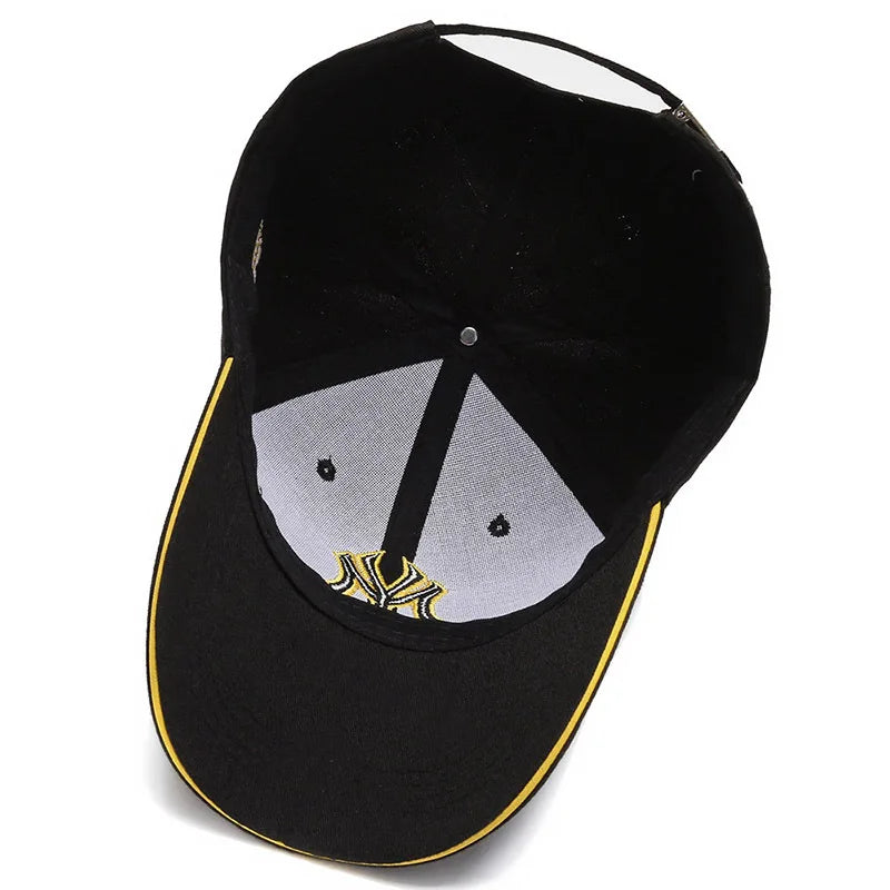 Hat Men's Casual Korean Version Outdoor Versatile Sunscreen Embroidery Letter Cap Couple Baseball Cap Women's Fashion Sunshade Good Vibrations