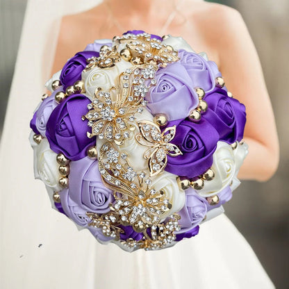 Navy Wedding Bouquet Bridesmaid Bridesmaid Holding Flowers for Wedding Decoration Good Vibrations