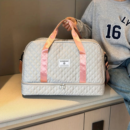 Lightweight Luggage Bag, Large Capacity Travel Duffle Bag Gym Tote Bags, Shoulder Weekender Overnight Bag Good Vibrations Adult Super Store