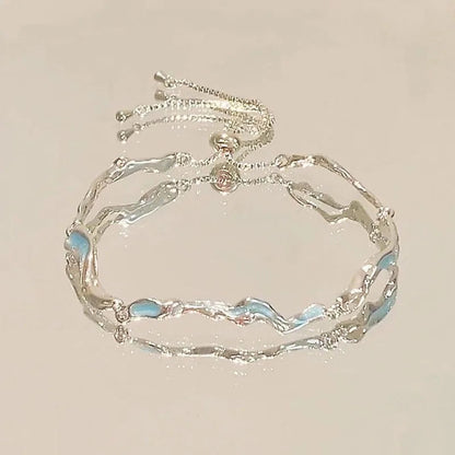 Elegant Crystal Flowers Bracelet For Women Y2K Sweet Girls Moon Cherry Blossom Bow Zircon Bracelets Luxury Designer Jewelry Gift Good Vibrations