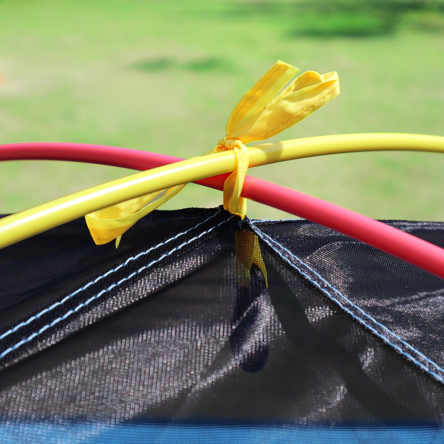 Kids Play Tent Indoor Outdoor Playhouse Tents for Boys And Girls Children's Game Center with Mesh Top & Tunnel Doors Good Vibrations