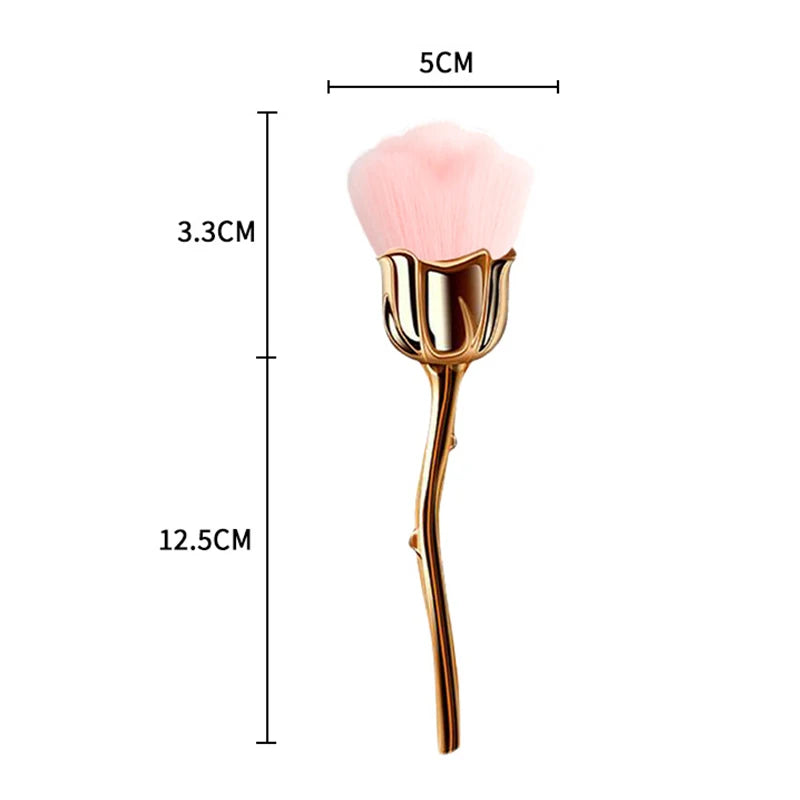 Rose-shaped Soft Brush For Manicure Nail Art Dust Brush Nail Dust Brush Gel Polish Dust Cleaning Nail Brushes Tool Nail Supplies Good Vibrations