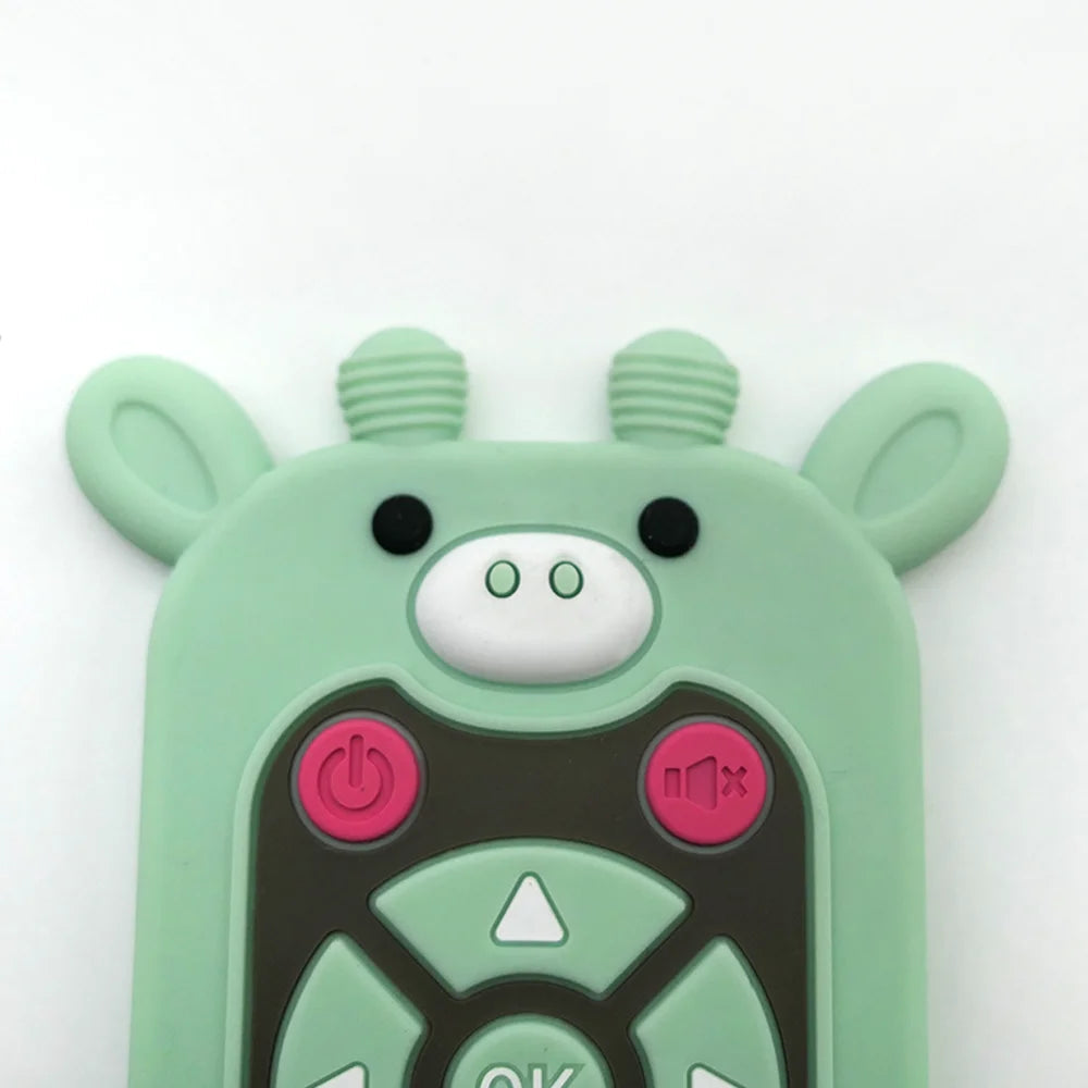 Baby Teether Toy: Realistic Cartoon Remote Control for Soothing Gum Discomfort Remote Control Toy Good Vibrations