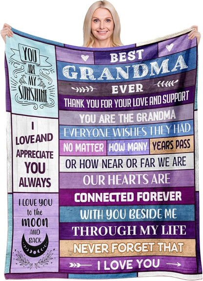 Gifts from Daughter Son for Mother's Day Birthday Mom Gifts Anniversary Unique Gifts for Mom Super Soft Flannel Throw Blankets Good Vibrations