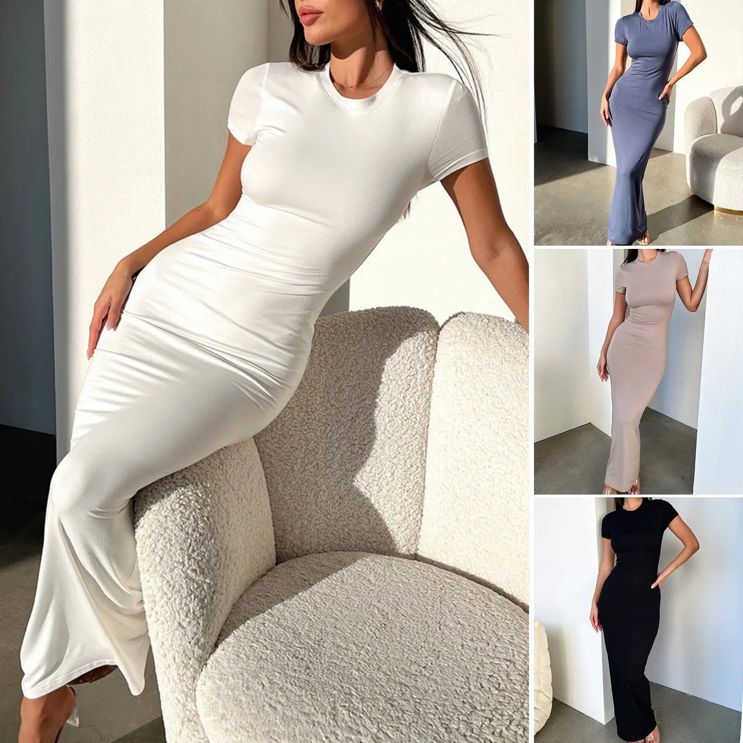 Women's Dress Female Clothing Sexy Outfits Prom Dresses for Woman Elegant Party Dresses Casual Evening Long Clothes Summer Good Vibrations