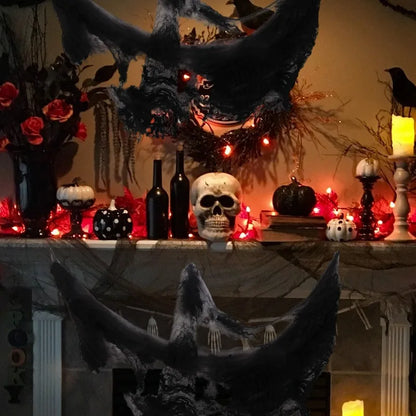 Halloween Decoration Party Accessories Decorations for Events Scream Festa Spider Web Black Outdoor Props Haunted House Spider Good Vibrations