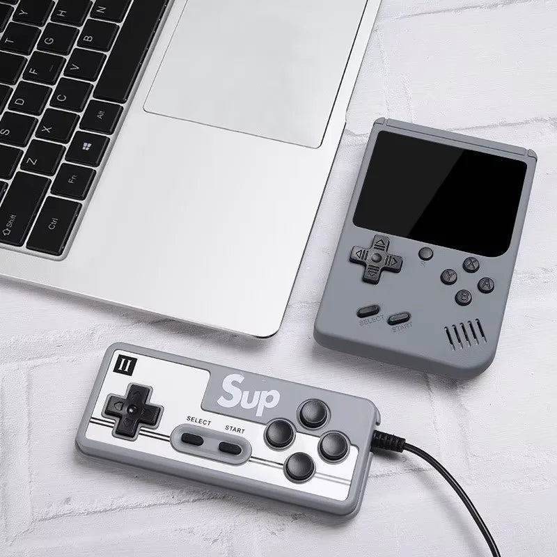 Retro Handheld Games Console Built-in 500 Video Games Portable Gaming Player with 3.0 Inch IPS Screen and Rechargeable Battery Good Vibrations
