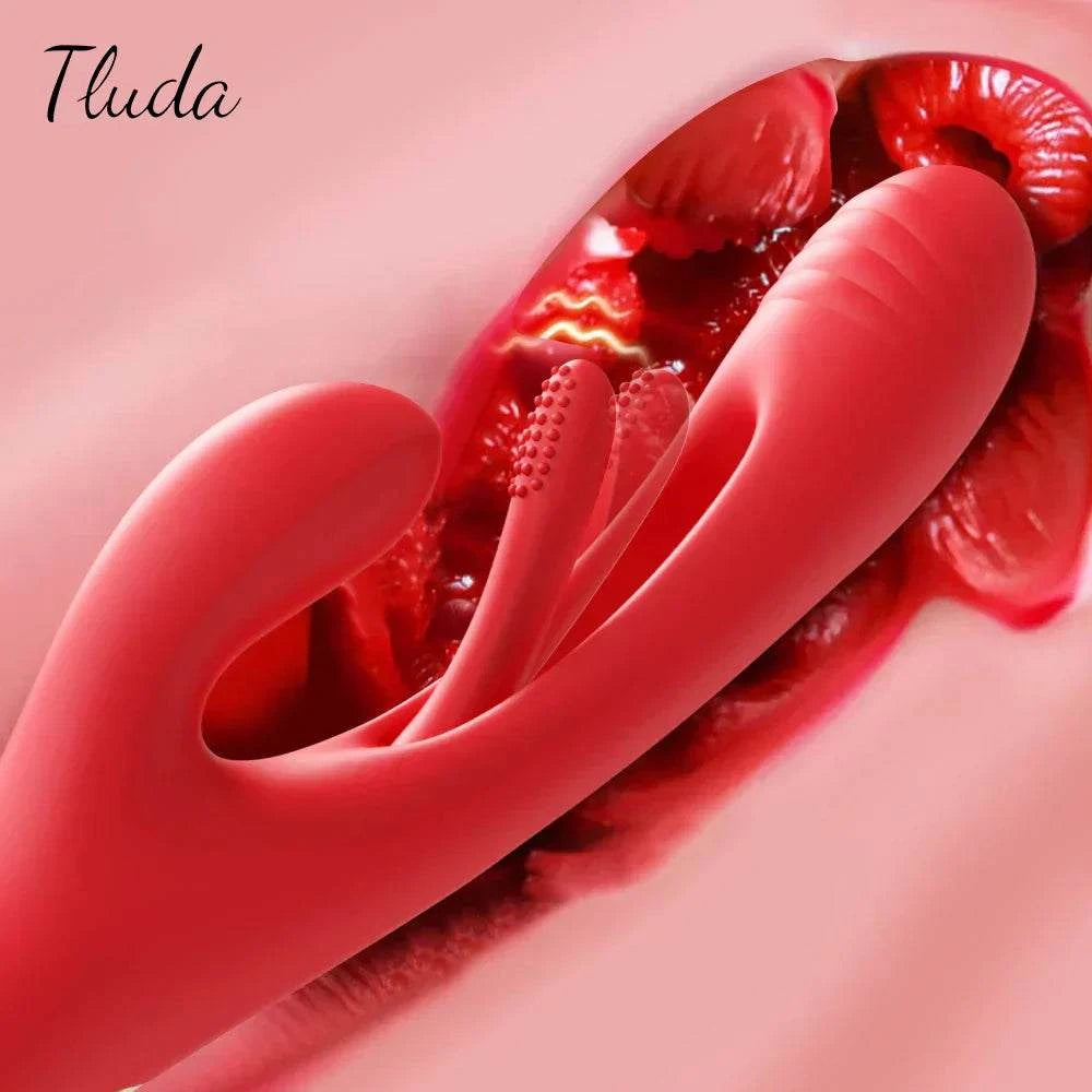 Women Clitoris Stimulator Powerful Rabbit Dildo Vibrator 