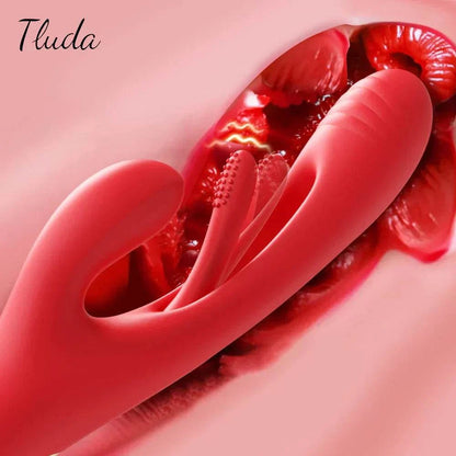 Women Clitoris Stimulator Powerful Rabbit Dildo Vibrator 