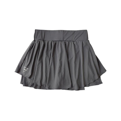 Sports skirt fake two-piece running skirt womensummer quick drying hip covering light proof breathable tennis Yoga skirt pants Good Vibrations