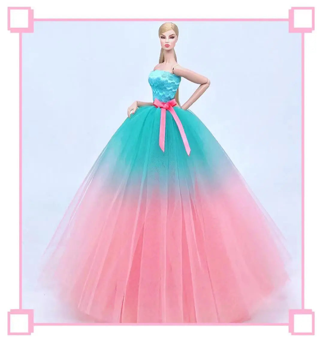 fashion for barbie elegant lady wedding dress for 30cm doll clothes princesa for bjd 1/6 dress long dress accessories Good Vibrations