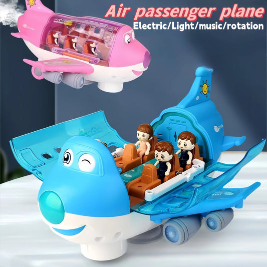 Children's toys: Electric airplane toys/car airplane models/Lights and music - boys' and girls' transportation toys, Christmas Good Vibrations