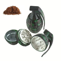 Herb Grinder Creative Grenade Shape Metal Zinc Alloy Tobacco Smoke Spice 3 Lays Spices Grinders Tools Smoking Accessories Good Vibrations Adult Super Store
