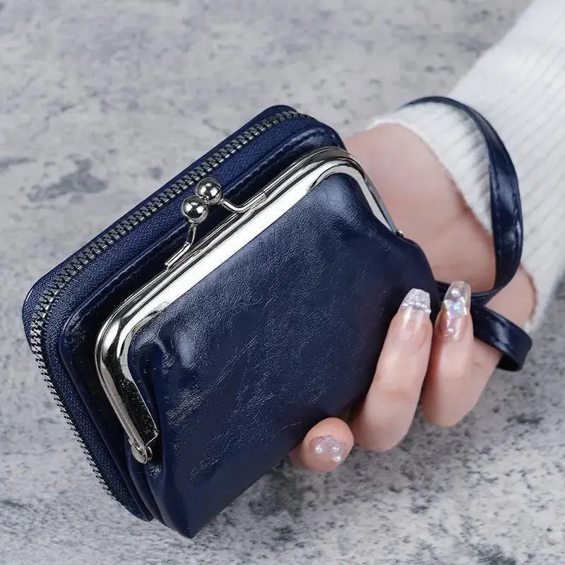 Fashion Purse Women's Buckle Small Purse Zipper Clip Bag Clutch Bag Wallets Card Holderss Wholesale Good Vibrations