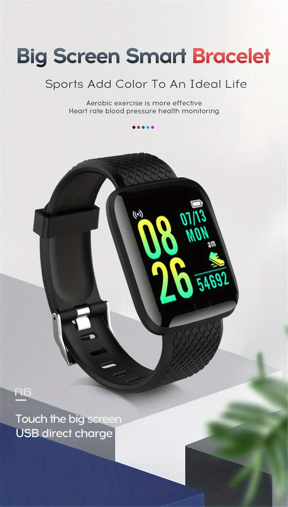 Smart Watches Fitness Bracelet Women Men Bluetooth Connected Phone Music Sports Bracelet Sleep Monitor Y68 Clock Smartwatch D20 Good Vibrations Adult Super Store
