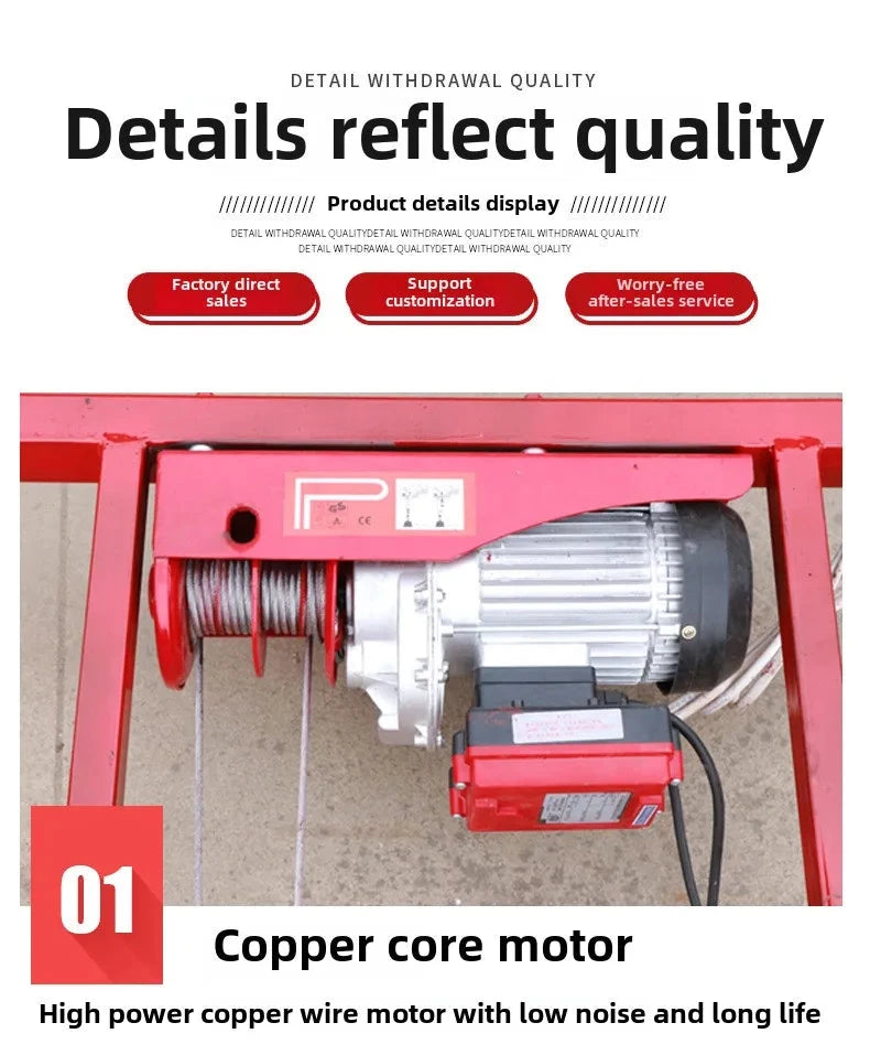 Electric Scaffolding Lift Mobile Foldable New Lifting Platform Indoor and Outdoor Decoration Construction Site Hoist Good Vibrations