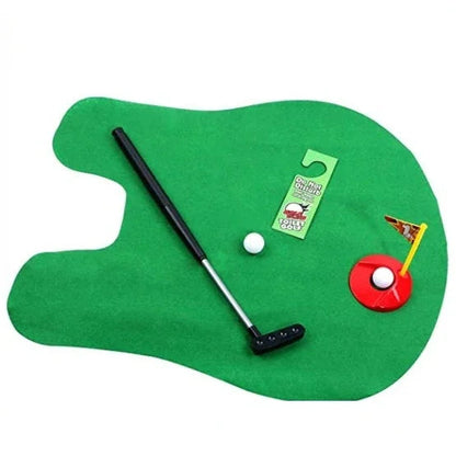Toilet Golf Game Set - Mini Indoor Putting Toy for Family Party Fun, Kids Funny Games, Birthday Gifts, Golf Sports Entertainment Good Vibrations