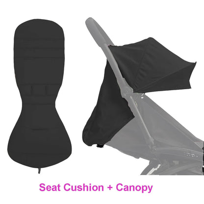 COLU KID® Baby Carriage Accessories Waterproof Sun Canopy & Replacement Seat Cushion Compatible with Babyzen YOYO YOYO2 Good Vibrations