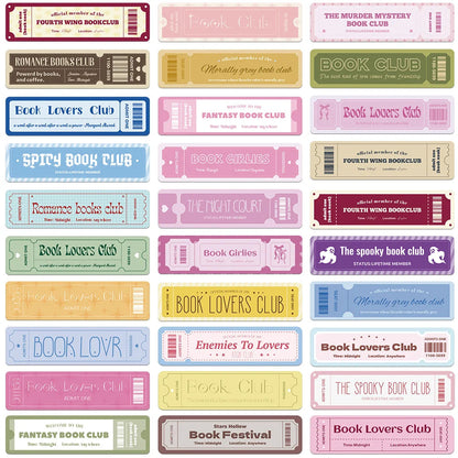30pcs book lovers bookmarks creative literary students reading books marking office supplies decoration DIY handbook material Good Vibrations