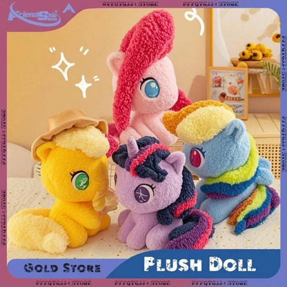 My Little Pony Plush Doll Pony Baby Li Series Q Edition Sitting Dolls Cartoon Soft Ornament for Girls' Birthday Companion Gifts Good Vibrations