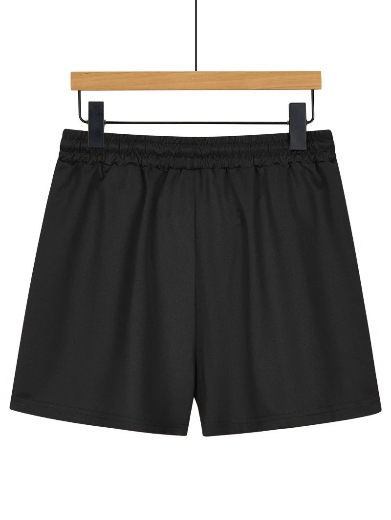 Women's Casual Two-Piece Set • Women's Summer Short-Sleeve T-Shirt and Shorts Set • Stylish Shorts Good Vibrations
