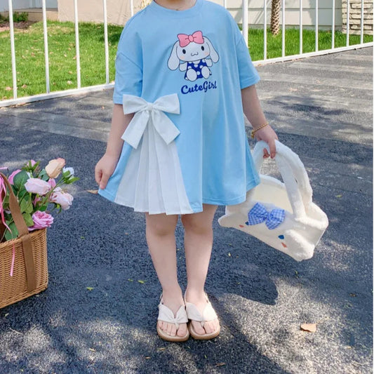 Girls Clothes Summer  Princess Dresses Flying Sleeve Kids  Party Baby Dresses for Children Clothing Dress Good Vibrations