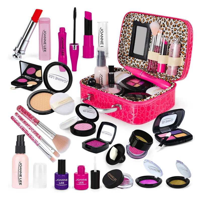 Kids Toys Simulation Cosmetics Set Pretend Makeup Toys Girls Play House Simulation Make up Educational Toys for Girls Fun Game Good Vibrations