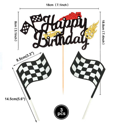 Two Fast Theme Disposable Tablecloth Racing Car Birthday Party Supplies Kids 2nd Birthday Party Decorations Good Vibrations