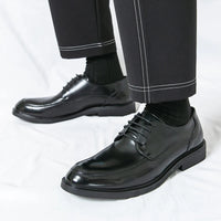 Men's Formal Dress Shoes Elegant Casual Business Luxury Italian Leather Skin Male Social Shoes Original Good Vibrations