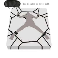 Sex Bed Restraint BDSM Bondage Restraint System Sex Play Couples Games Nylon Handcuffs Ankle Cuffs Under Sextoy Sexual Accessory GOOD Vibrations