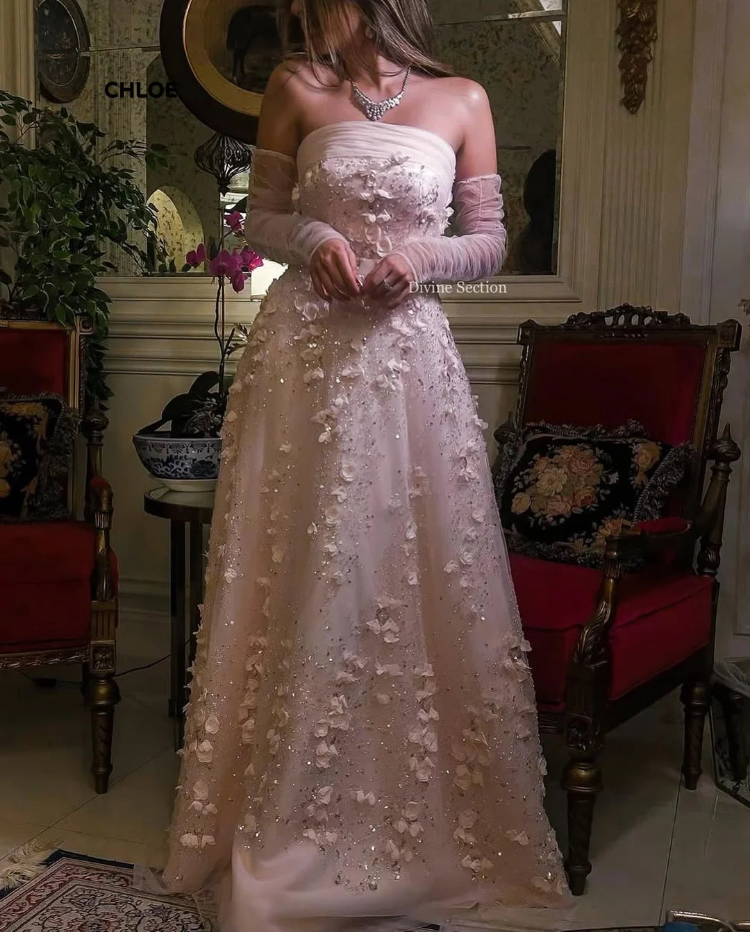 Off-shoulder Evening Dresses Woman Elegant Luxury 2025 Dresses for Special Occasions Custom Made Line A Short Sleeve Robe Soiree Good Vibrations