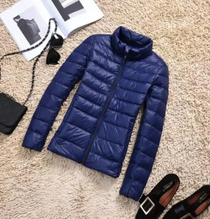 2021 New 90% Duck Down Jacket Women Autumn Winter Coat Lady Ultralight Down Jacket Good Vibrations