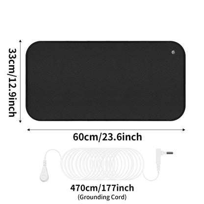 Grounding Mat for Feet Earth Connected Wellness for Pain Relief Muscle Tension Relaxation Travel 25-120CM Grounding Pad Good Vibrations