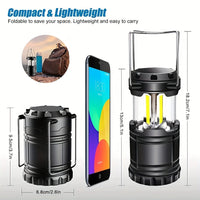 Camp Lamp, Outdoor Tent Light, Portable Lantern, Multifunctional Emergency Light, Battery Powered (Batteries Not Included) Good Vibrations