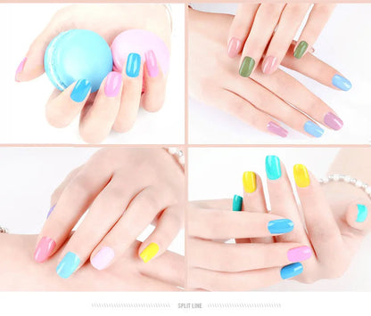 10 PCS Air Dry Nail Polish Peelable Water Based Non Toxic Odorless Quick Dry Toenail Finger Gel No Lamp Baking Nail Art Manicure Good Vibrations