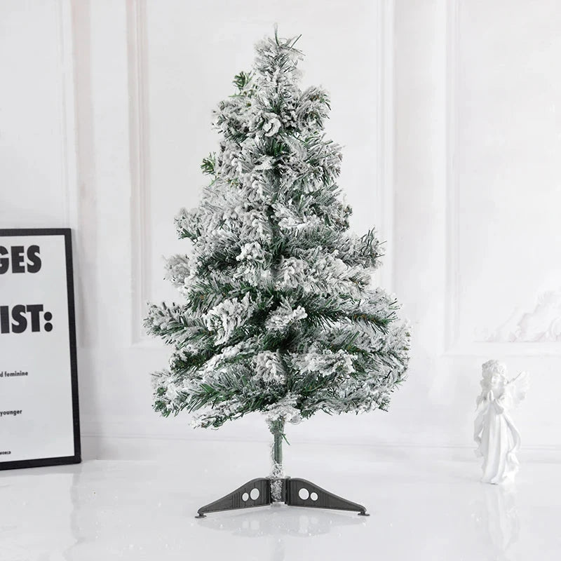 45/60cm Artificial PVC Christmas Cedar Tree Fir Pine Tree for Home New Year Christmas Trees Christmas Decor Noel Navidad Gift Good Vibrations