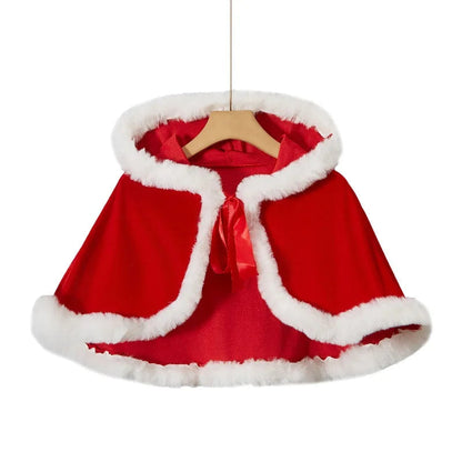 Merry Christmas Cosplay Costume Shawl Dress Xmas Uniform Disguise Clothing Theme Party Stage Performance Outfit Adult Women Good Vibrations