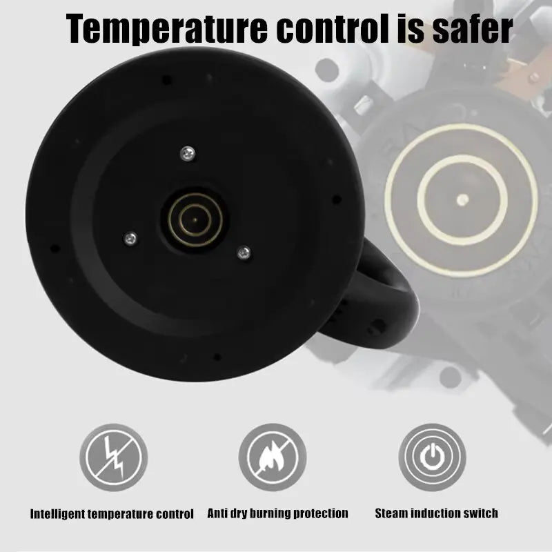 Travel Electric Kettle Tea Coffee 2L Stainless Steel Portable Water Boiler Pot For Hotel Family Trip Kitchen Smart Kettle Pot Good Vibrations