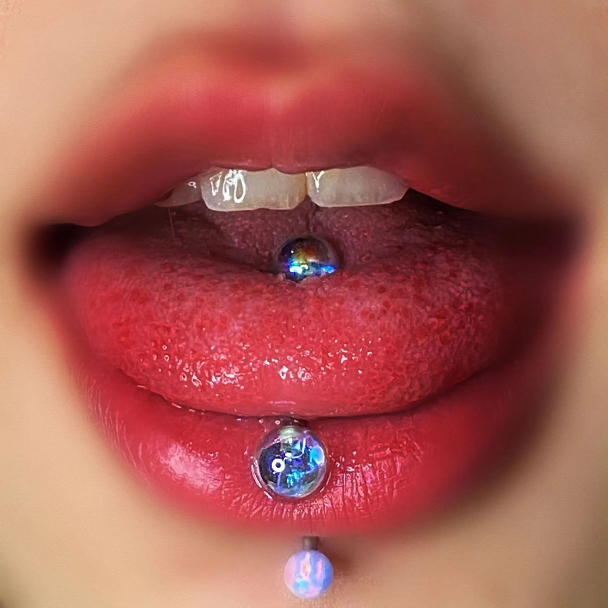 Tongue Nail Fashion Acrylic Tongue Ring Piercing Ear Nipple Rings Wear Lip Retro Stud Earring Puncture Jewelry Good Vibrations