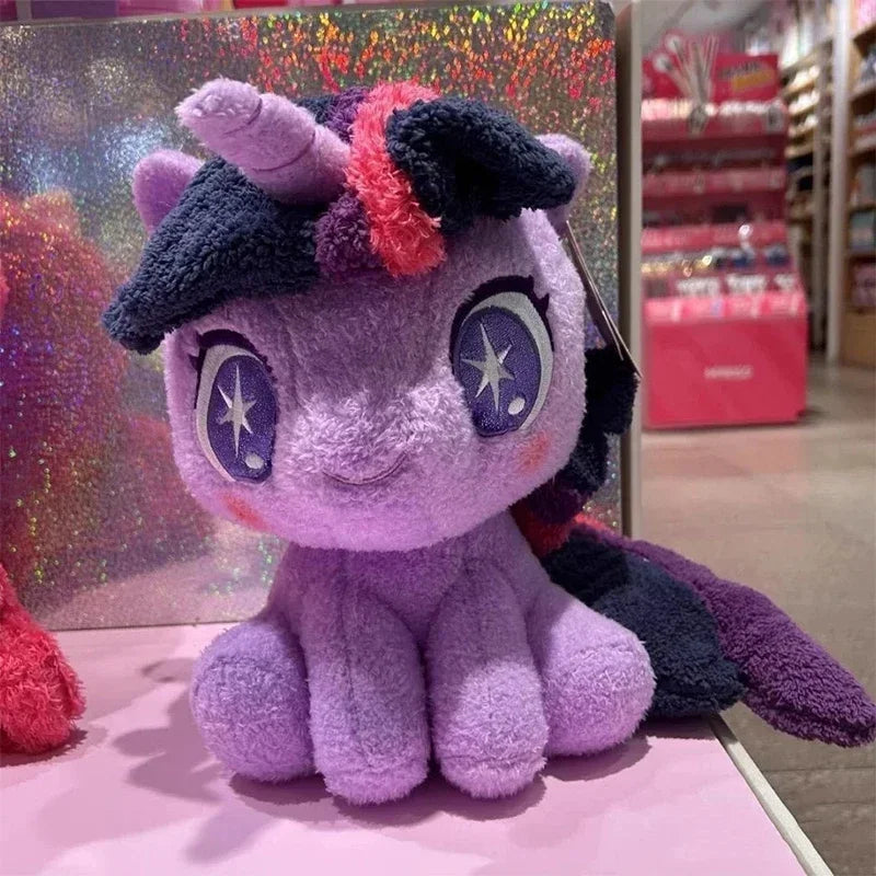My Little Pony Plush Doll Pony Baby Li Series Q Edition Sitting Dolls Cartoon Soft Ornament for Girls' Birthday Companion Gifts Good Vibrations