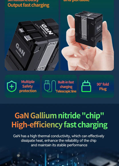 GaN 20W Fast charging PD3.0 Charger Type C lighting For iPhone 12 13 Samsung Huawei Xiaomi Mobile Phone EU/US Plug Wall Charger Good Vibrations