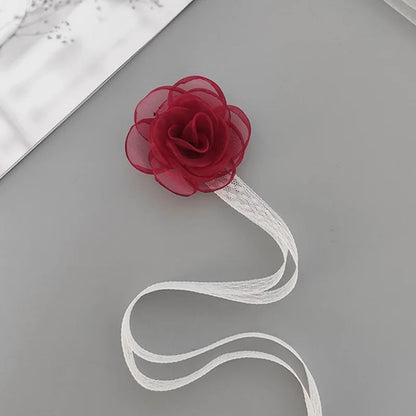 Girls Bridesmaid Wrist Flowers Pearl Ribbon Rose Bracelet for Wedding Prom Party Bride to Be Bridesmaid Gift Wedding Accessories Good Vibrations