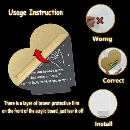 Custom Photo Wedding Acrylic Plaque LED Light Anniversary Gifts With LED Light Newly Engagement Frame Gift Personalized Photo Good Vibrations