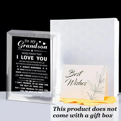 Heartwarming Grandson Gift, Unique Birthday Graduation Christmas Present,Perfect for Family Friends Loved Ones, Special Keepsake Good Vibrations