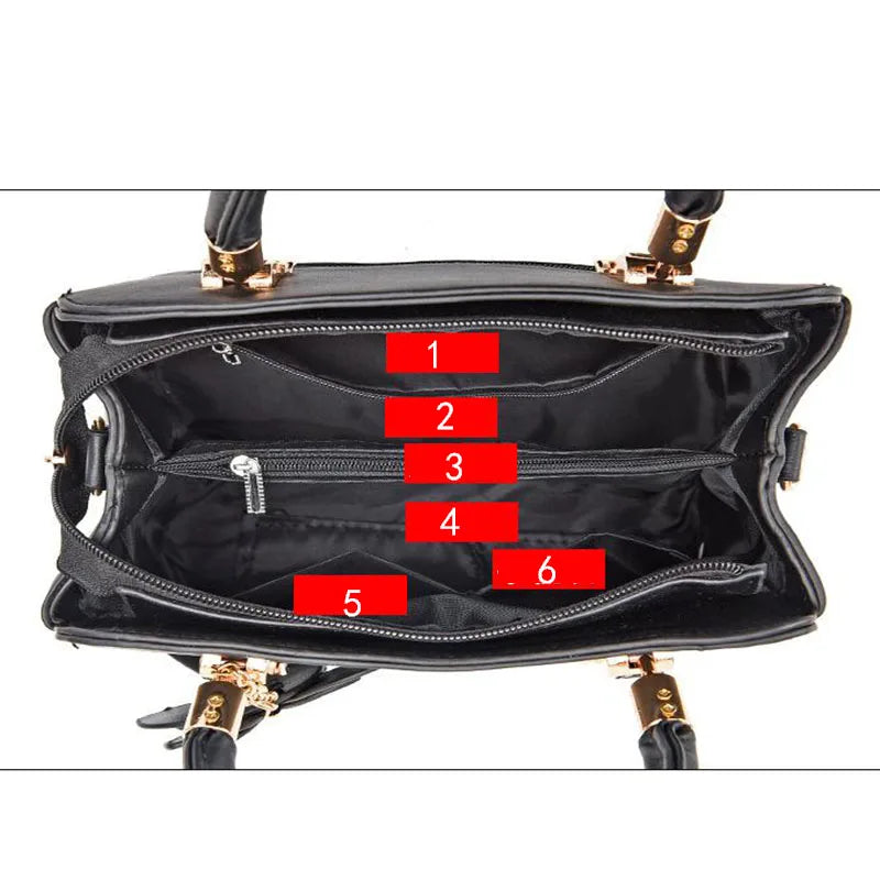 Woman shoulder bag Large capacity Handbag for Women Crossbody bag Lychee pattern PU Portable bucket bag ladies messenger bags Good Vibrations