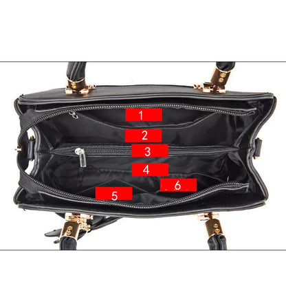 Woman shoulder bag Large capacity Handbag for Women Crossbody bag Lychee pattern PU Portable bucket bag ladies messenger bags Good Vibrations