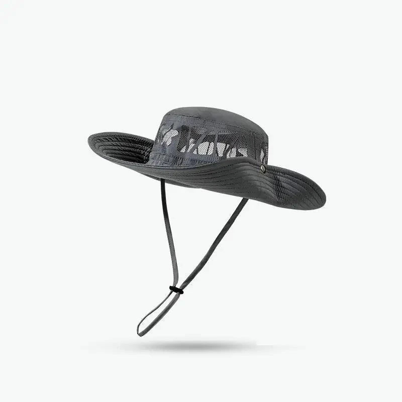 Summer Hats For Men Women Unisex Cowboy Hat Big Brim Fishing Hat Outdoor Fisherman Cap Sunscreen Mountaineering Hiking Sun Hat Good Vibrations