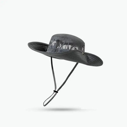 Summer Hats For Men Women Unisex Cowboy Hat Big Brim Fishing Hat Outdoor Fisherman Cap Sunscreen Mountaineering Hiking Sun Hat Good Vibrations